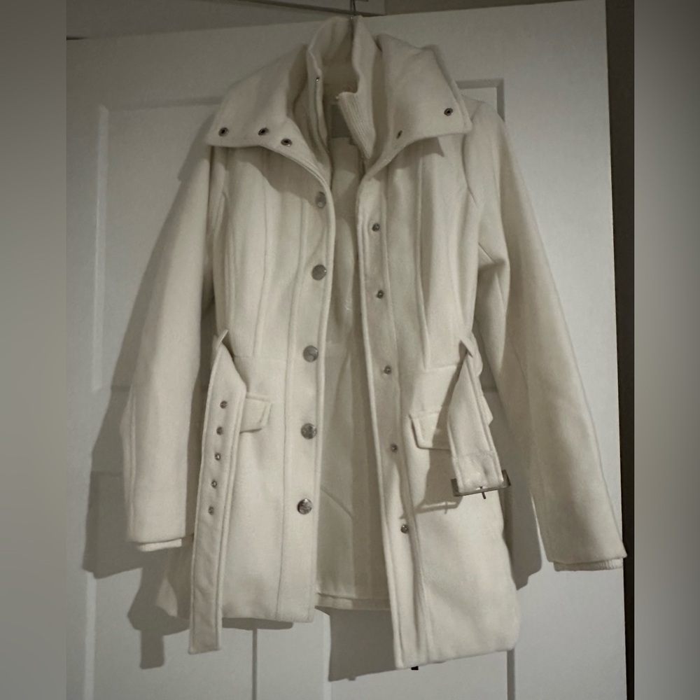 Guess Women's Chic Cream Trench Coat